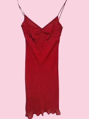 90s Polka Dot Knee Length Dress